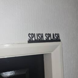 Splish Splash Door Topper, Shelf Decor, Wall Quirky Home Interior Gift, Door Decoration - thumbnail 2