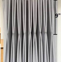 Add Pinch Pleats Top To Our Custom Made Curtains - Euro , Double/ French, Triple, Inverted Or Single/Finger Pleats. Curtains Not Included