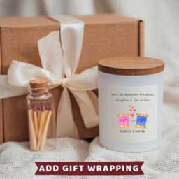 Daughter & Son in Law 2nd Anniversary Candle Gifts Cards W - thumbnail 2