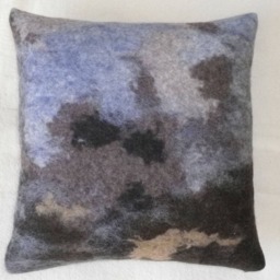 Pillows, Pillow Cover Felted, Sofa Pillow, Felt, Nanofilzen - thumbnail 2