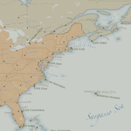 "Giant World Map Mural Wall Art Decal 59""x30"" Or 96""x48" - thumbnail 3