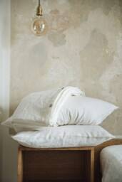 Off White Linen Bedding Set, Duvet Cover & Pillowcases, King/Queen - thumbnail 1