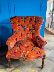 statement Chair in Sophie Robinson X Harlequin Wonderland Velvet