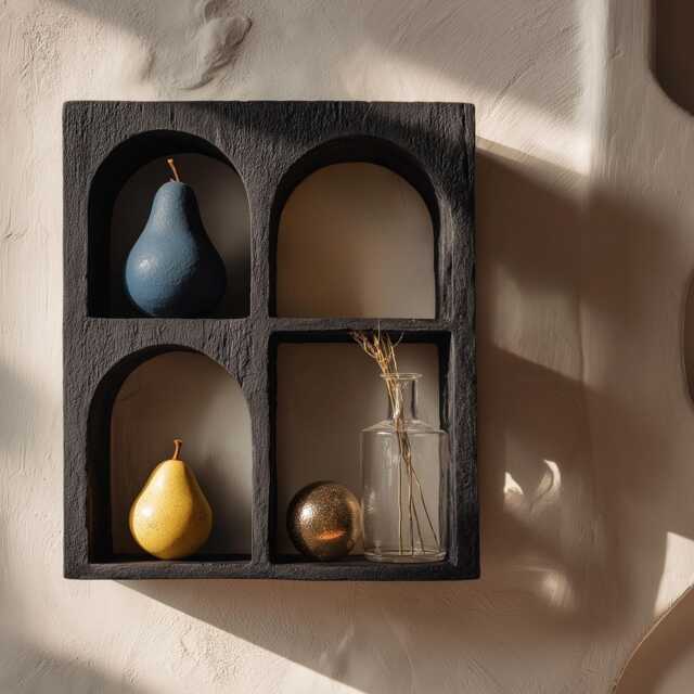 Handmade Curio Shelf, Oddities Shelf, Curiousity Shelf, Curio Shelf, Niche Nature Shelf , Niche Shelf, Unique Wall Shelf, Crystal Shelf - image 1