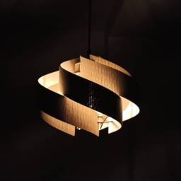 Birch Plywood Pendant Lamp Scandinavian Wooden Ceiling Light - thumbnail 2