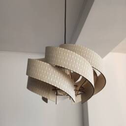 Birch Plywood Pendant Lamp Scandinavian Wooden Ceiling Light - thumbnail 3
