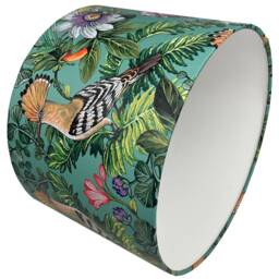 Tropical Bird Lampshade For Ceiling & Table Lamps, Exotic Jungle Drum Light Shade - thumbnail 3