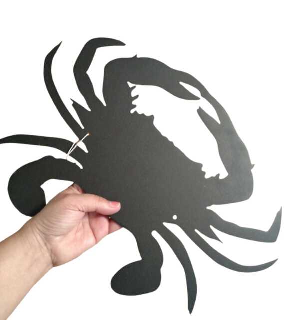 Metal Blue Crab Wall Art - image 1