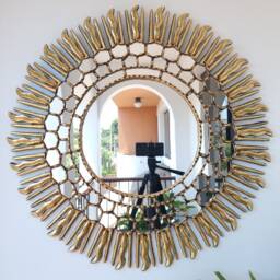 "Peruvian Mirrors ""78cm Resplendent Sun" - thumbnail 2