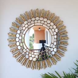 "Peruvian Mirrors ""78cm Resplendent Sun" - thumbnail 1