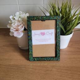 Black Iridescent Rhinestone Photo Frame 4 X 6 Inches - thumbnail 3