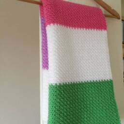 Crochet Blanket - Baby Shower Handmade Gift For Mum To Be - thumbnail 3