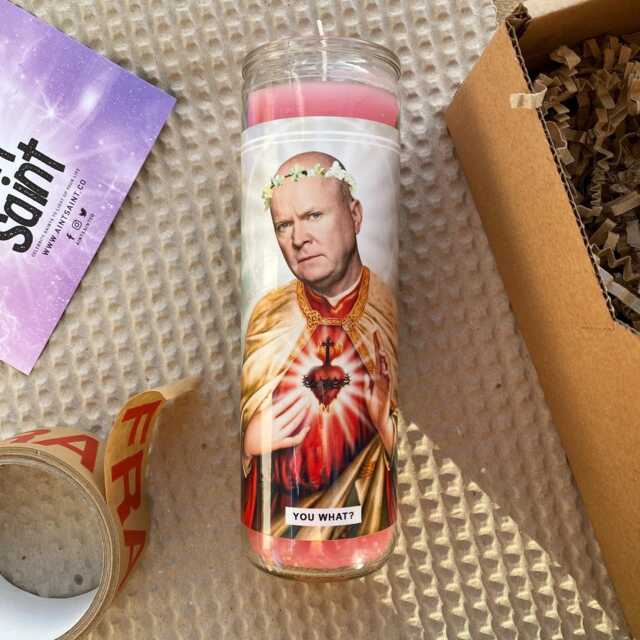 Saint Phil Prayer Candle Scented Vegan Soy Wax, 120Hr Burn - image 1