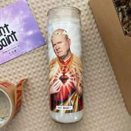 Saint Phil Prayer Candle Scented Vegan Soy Wax, 120Hr Burn - thumbnail 3
