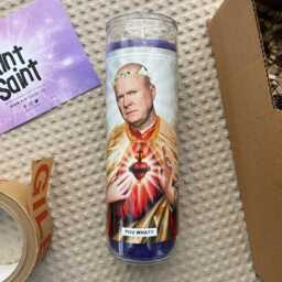 Saint Phil Prayer Candle Scented Vegan Soy Wax, 120Hr Burn - thumbnail 2