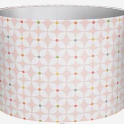 Retro Zap Fabric Lampshade, Orange, Grey, Pink, Home Decor Lighting - thumbnail 3