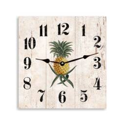 Pineapple Clock - Square Clock - thumbnail 1