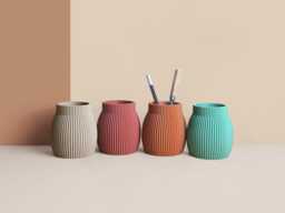 Pencil Potdesk Organizer Made With Recycled Materials, Idea For Office Accessories, Storage & Decoration, Scandinavian Design, Gift Home