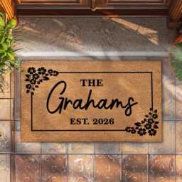Wedding Gift Doormat - Family Name & Est Date - thumbnail 4