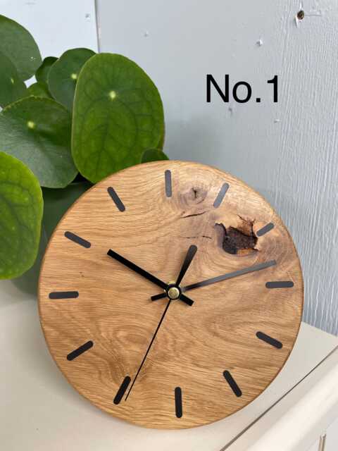 Wooden Desk Clock, English Oak Mantel Office Modern Mantelpiece Wood Clock UK - image 1