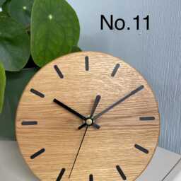 Wooden Desk Clock, English Oak Mantel Office Modern Mantelpiece Wood Clock UK - thumbnail 4