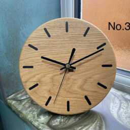 Wooden Desk Clock, English Oak Mantel Office Modern Mantelpiece Wood Clock UK - thumbnail 3