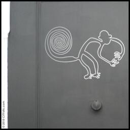 Nazca Monkey in Lines As Seen Peru From A Plane - Wall Decal - thumbnail 2