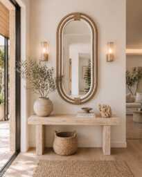 Large Oval Nautical Rope Mirror - Coastal Hampton Style, 120cm