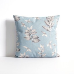 Blue Flower Pillow Cover, Yellow Throw Pillow, Decorative Cushion Coverchristmas Gift Idea, Christmas Idea - thumbnail 1