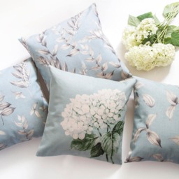 Blue Flower Pillow Cover, Yellow Throw Pillow, Decorative Cushion Coverchristmas Gift Idea, Christmas Idea - thumbnail 3
