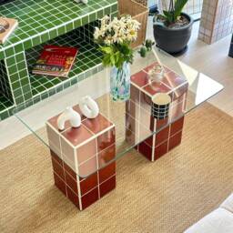 Tiled Glass Coffee Table, Lucent - thumbnail 3