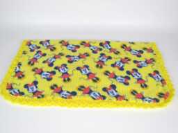 367 - Minnie Mouse Fleece Baby Blanket in Yellow