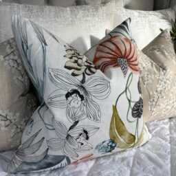 Decorative Sofa Or Bed Pillow Cover - Tropical Leaves in Harlequin Fabric Habanera Cushion - thumbnail 2