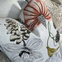 Decorative Sofa Or Bed Pillow Cover - Tropical Leaves in Harlequin Fabric Habanera Cushion - thumbnail 3