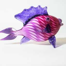 Hand Blown Glass Fish Coral Coast - thumbnail 4
