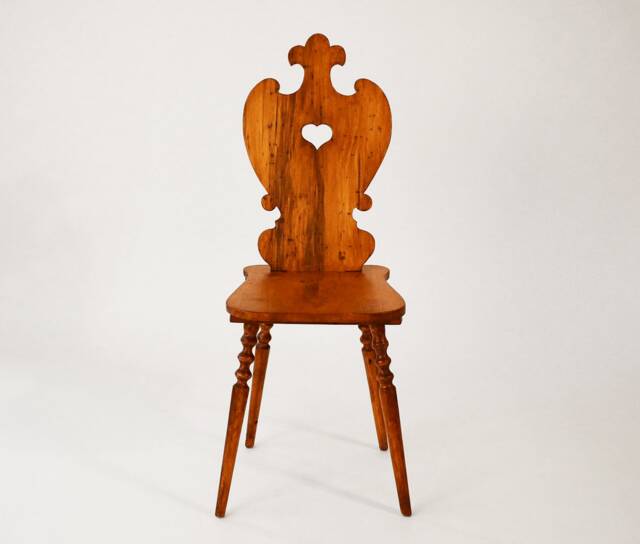 La Princesse-Tyrolean Chairs - Swiss Mountain Chairs, Farmhouse Chairs Original Designs Custom Made Finish & Stain - image 1