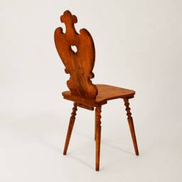 La Princesse-Tyrolean Chairs - Swiss Mountain Chairs, Farmhouse Chairs Original Designs Custom Made Finish & Stain - thumbnail 2