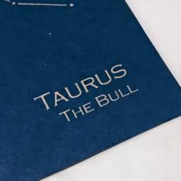 Taurus Constellation Zodiac Art Print/Gold Foil Wall Astrology Home Decor April-May Birthday /Metallic On Navy Or Cream - thumbnail 3