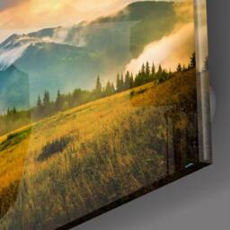Tempered Glass Wall Art-Panoramic Art-Glass Printing-Large Art - Mountain View, Nature, Art, Panel, Canvas, Scenic - thumbnail 2