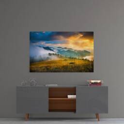 Tempered Glass Wall Art-Panoramic Art-Glass Printing-Large Art - Mountain View, Nature, Art, Panel, Canvas, Scenic - thumbnail 3