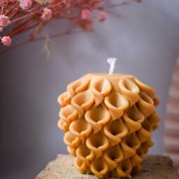 Handmade Soy Beeswax Sculptural Candle Home Decor Gift - thumbnail 2
