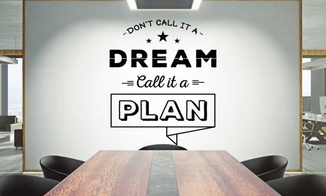Teamwork Quote Wall Decal Inspirational Office Decor 1738Re - image 1