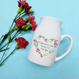 Personalised Flower Jug - If Mums Were Flowers Milk Gift For Grandma Vase Mother's Day Gifts - thumbnail 2