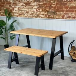 Cronx // Modern Industrial Dining Table - thumbnail 2