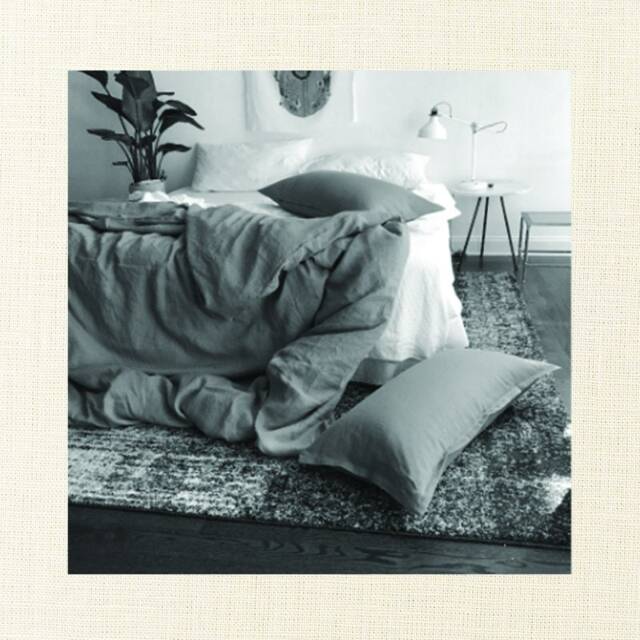 Linen Ivory Duvet Cover - Off White Sophisticate Bedding 100% Flax Modern Made in Usa - image 1