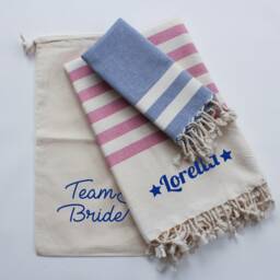 Personalised Cotton Beach Towel, 30Th Birthday Gift, 50Th Graduation 2nd Anniversary Gift - thumbnail 3