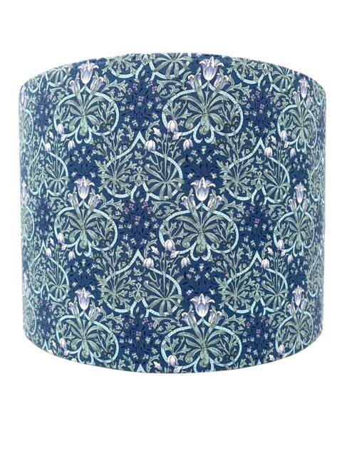 Art Nouveau Floral Lampshade Blue For Standard Lamps Or Ceiling Lights - image 1