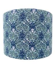Art Nouveau Floral Lampshade Blue For Standard Lamps Or Ceiling Lights