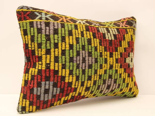 Rug Pillow, Sofa 14x20, Vintage Kilim Pillow, Living Room Decoratioon, Home Cushioncover Throw Pillow Covers 4Bef-309 - image 1