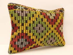 Rug Pillow, Sofa 14x20, Vintage Kilim Pillow, Living Room Decoratioon, Home Cushioncover Throw Pillow Covers 4Bef-309 - thumbnail 1